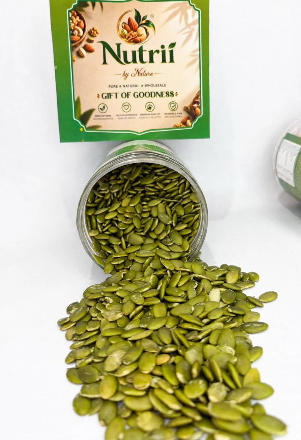 Nutri By Nature Premium Pumpkin Seeds, Raw & High Protein, Superfood | immunity Booster | Gift of Goodness-250g, 500g , 1 Kg